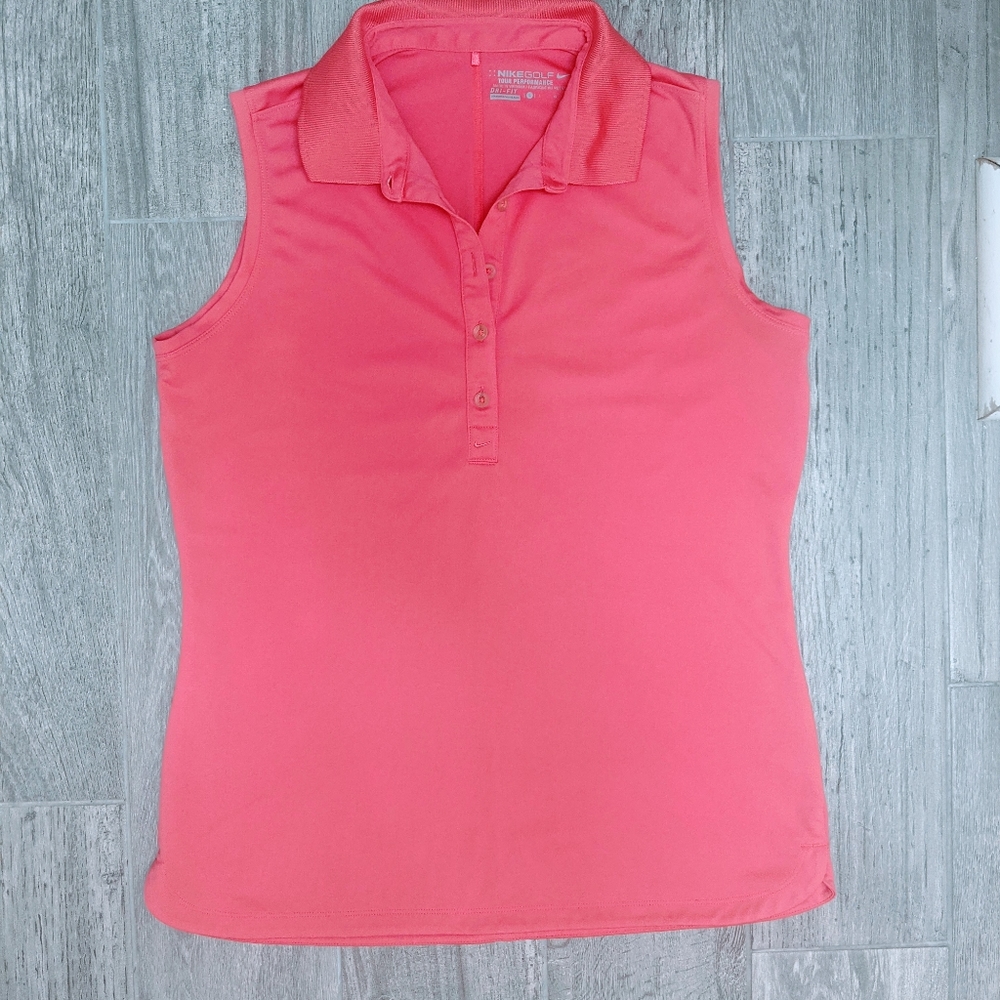 Nike Golf Sleeveless Polo Tank Dri-Fit Large